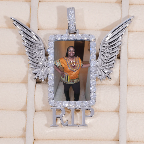 RIP WING 3D CUSTOM PICTURE PENDANT