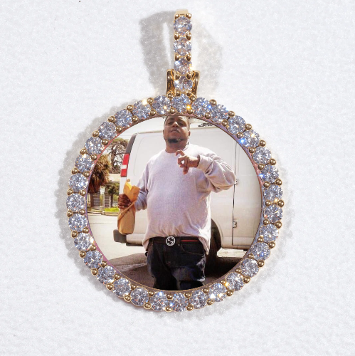 3D CIRCLE CUSTOM PICTURE PENDANT SMALL SIZE