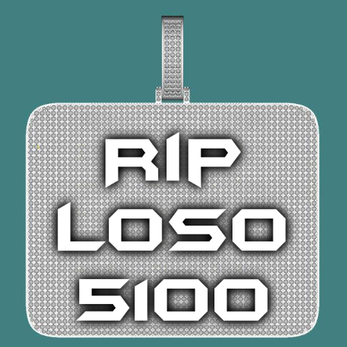 CUSTOM LETTER NECKLACE 3D BIG SQUARE