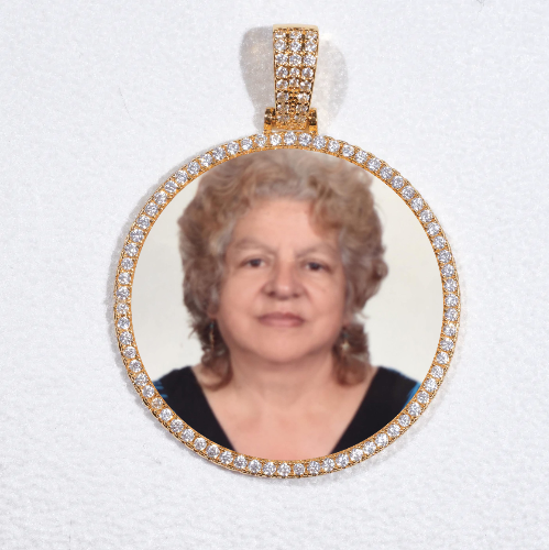 MEDIUM 3D CIRCLE CUSTOM PICTURE PENDANT