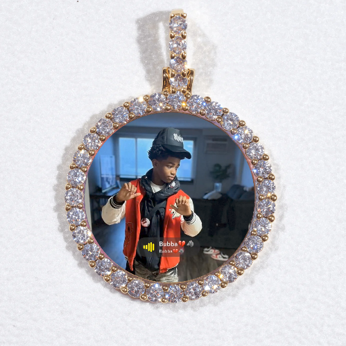 3D CIRCLE CUSTOM PICTURE PENDANT SMALL SIZE
