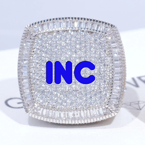 CUSTOM LETTER 3D ICED RING
