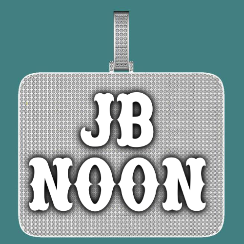 CUSTOM LETTER NECKLACE 3D BIG SQUARE