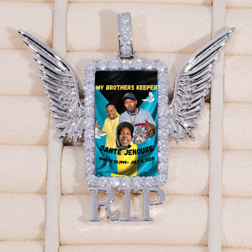 RIP WING 3D CUSTOM PICTURE PENDANT