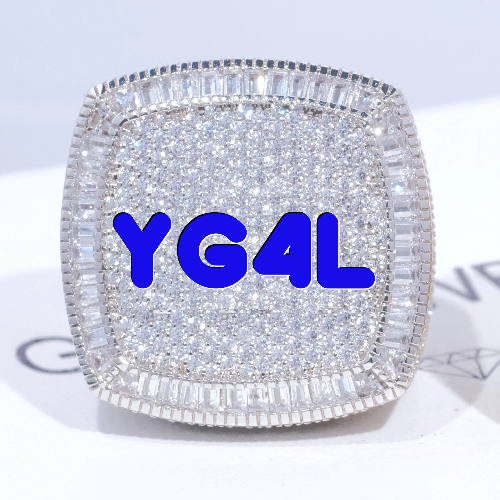 CUSTOM LETTER 3D ICED RING