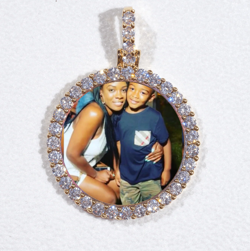 3D CIRCLE CUSTOM PICTURE PENDANT SMALL SIZE