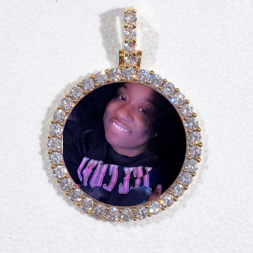 3D CIRCLE CUSTOM PICTURE PENDANT SMALL SIZE