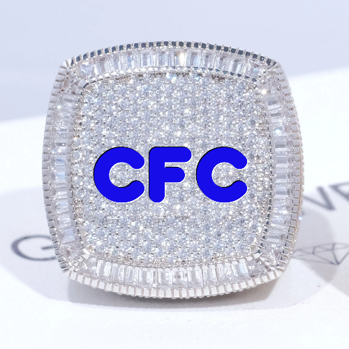 CUSTOM LETTER 3D ICED RING