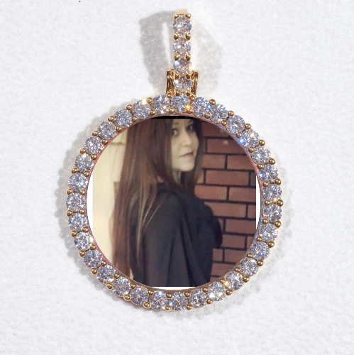 3D CIRCLE CUSTOM PICTURE PENDANT SMALL SIZE