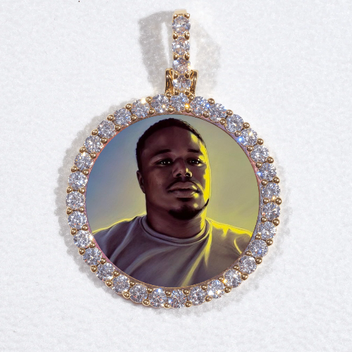 3D CIRCLE CUSTOM PICTURE PENDANT SMALL SIZE