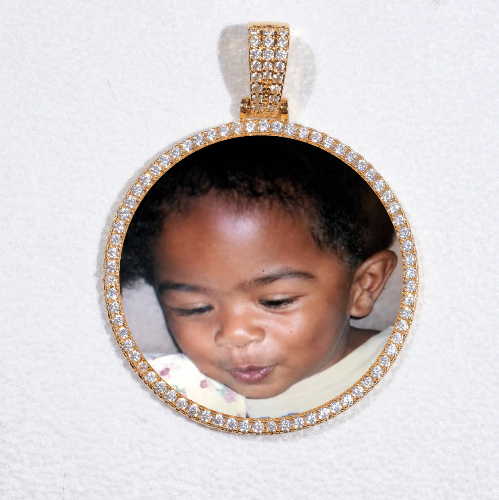 MEDIUM 3D CIRCLE CUSTOM PICTURE PENDANT