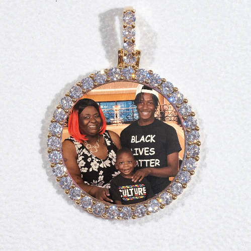 3D CIRCLE CUSTOM PICTURE PENDANT SMALL SIZE