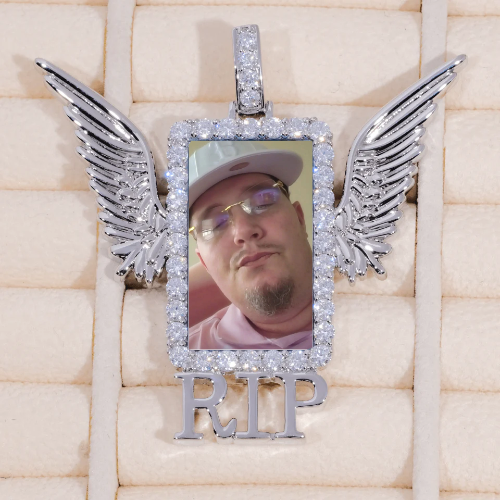 RIP WING 3D CUSTOM PICTURE PENDANT