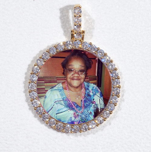 3D CIRCLE CUSTOM PICTURE PENDANT SMALL SIZE