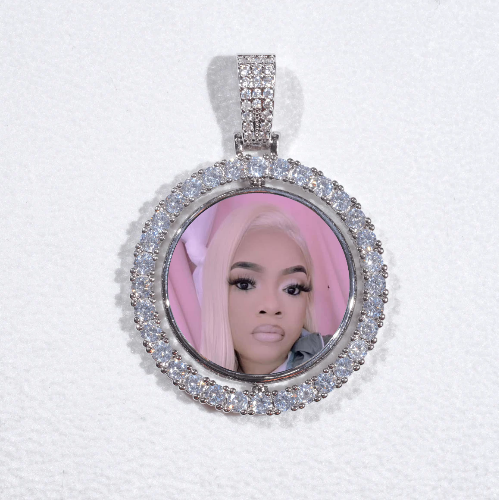 3D Spinning 2-Faced Custom Picture Pendant