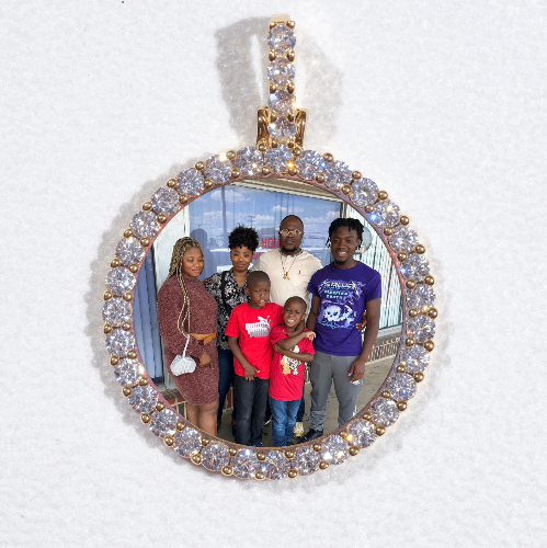 3D CIRCLE CUSTOM PICTURE PENDANT SMALL SIZE