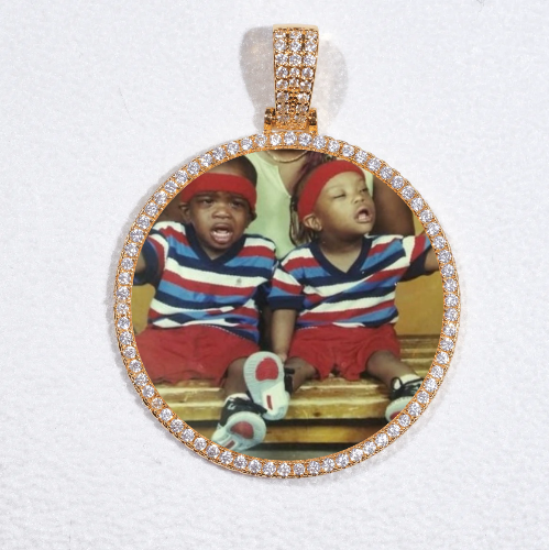 MEDIUM 3D CIRCLE CUSTOM PICTURE PENDANT