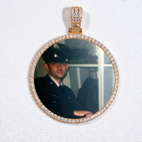MEDIUM 3D CIRCLE CUSTOM PICTURE PENDANT