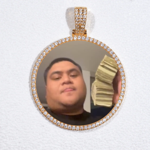 MEDIUM 3D CIRCLE CUSTOM PICTURE PENDANT