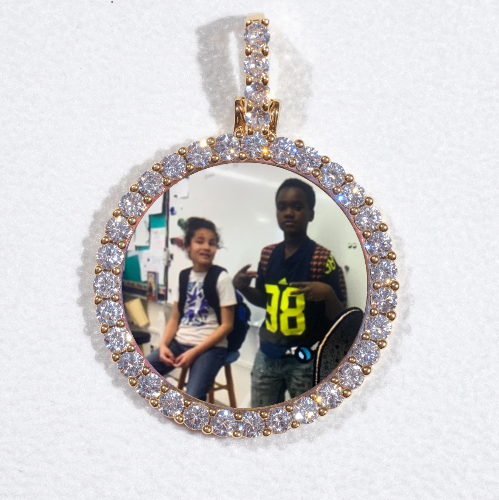 3D CIRCLE CUSTOM PICTURE PENDANT SMALL SIZE