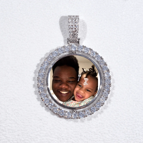 3D Spinning 2-Faced Custom Picture Pendant
