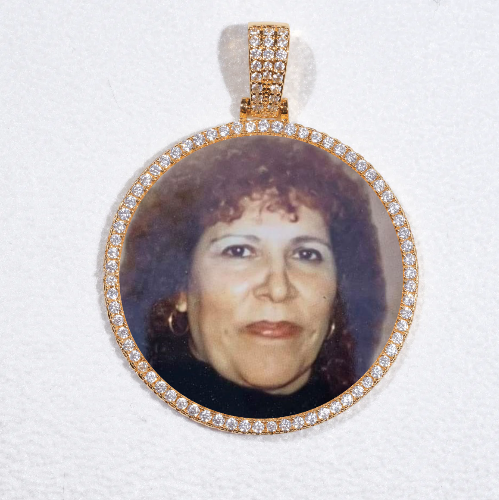 MEDIUM 3D CIRCLE CUSTOM PICTURE PENDANT