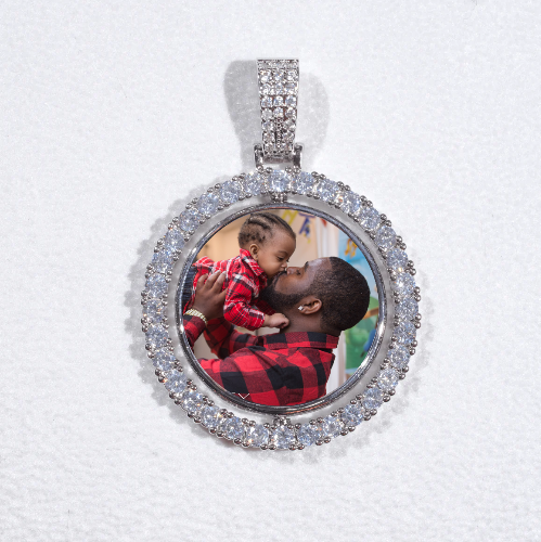 3D Spinning 2-Faced Custom Picture Pendant