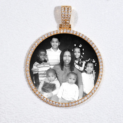 MEDIUM 3D CIRCLE CUSTOM PICTURE PENDANT