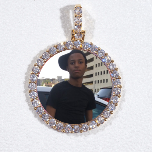 3D CIRCLE CUSTOM PICTURE PENDANT SMALL SIZE