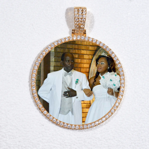 MEDIUM 3D CIRCLE CUSTOM PICTURE PENDANT