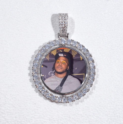 3D Spinning 2-Faced Custom Picture Pendant