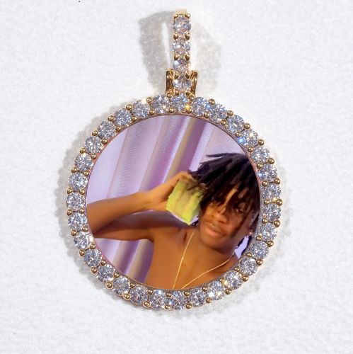 3D CIRCLE CUSTOM PICTURE PENDANT SMALL SIZE