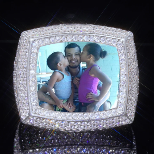 3D CUSTOM PICTURE ICED RING