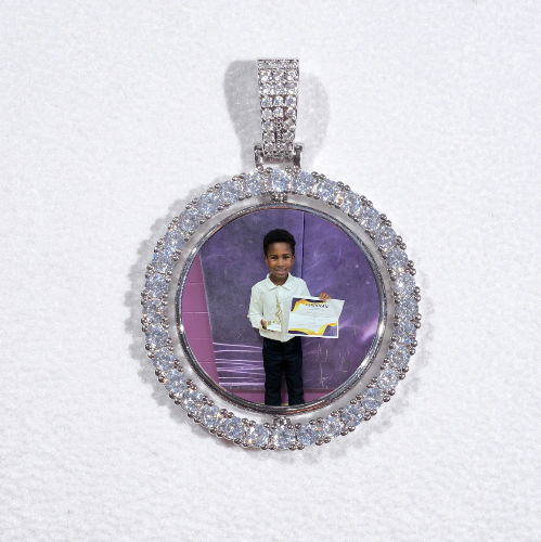 3D Spinning 2-Faced Custom Picture Pendant