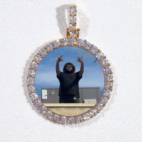 3D CIRCLE CUSTOM PICTURE PENDANT SMALL SIZE