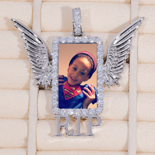 RIP WING 3D CUSTOM PICTURE PENDANT