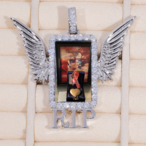 RIP WING 3D CUSTOM PICTURE PENDANT