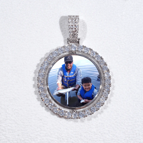 3D Spinning 2-Faced Custom Picture Pendant