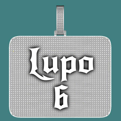 CUSTOM LETTER NECKLACE 3D BIG SQUARE