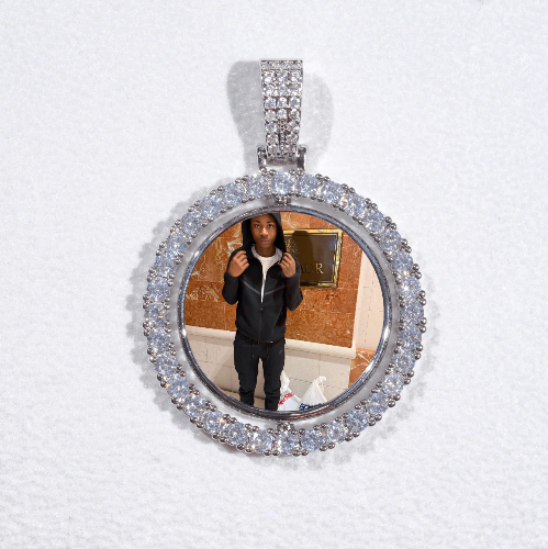 3D Spinning 2-Faced Custom Picture Pendant