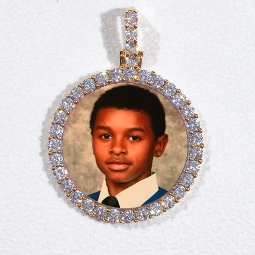 3D CIRCLE CUSTOM PICTURE PENDANT SMALL SIZE
