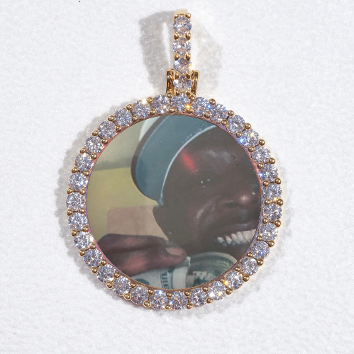 3D CIRCLE CUSTOM PICTURE PENDANT SMALL SIZE