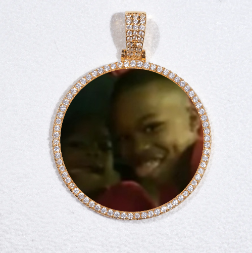 MEDIUM 3D CIRCLE CUSTOM PICTURE PENDANT