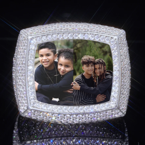 3D CUSTOM PICTURE ICED RING