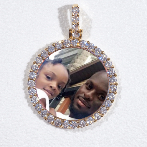 3D CIRCLE CUSTOM PICTURE PENDANT SMALL SIZE