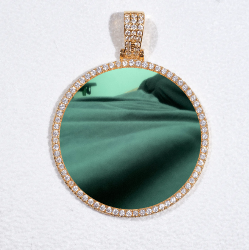 MEDIUM 3D CIRCLE CUSTOM PICTURE PENDANT