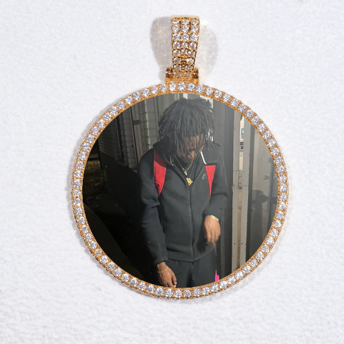 MEDIUM 3D CIRCLE CUSTOM PICTURE PENDANT