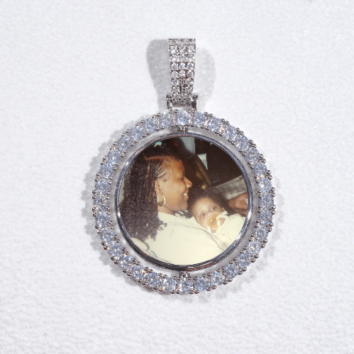 3D Spinning 2-Faced Custom Picture Pendant