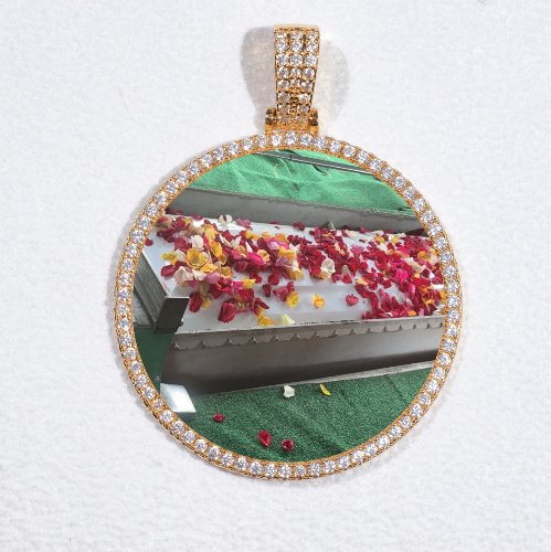 MEDIUM 3D CIRCLE CUSTOM PICTURE PENDANT