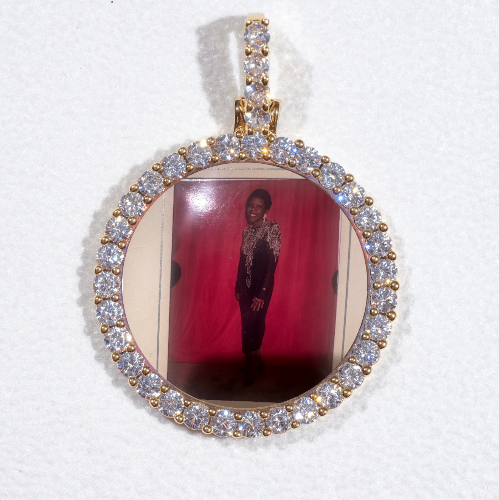 3D CIRCLE CUSTOM PICTURE PENDANT SMALL SIZE